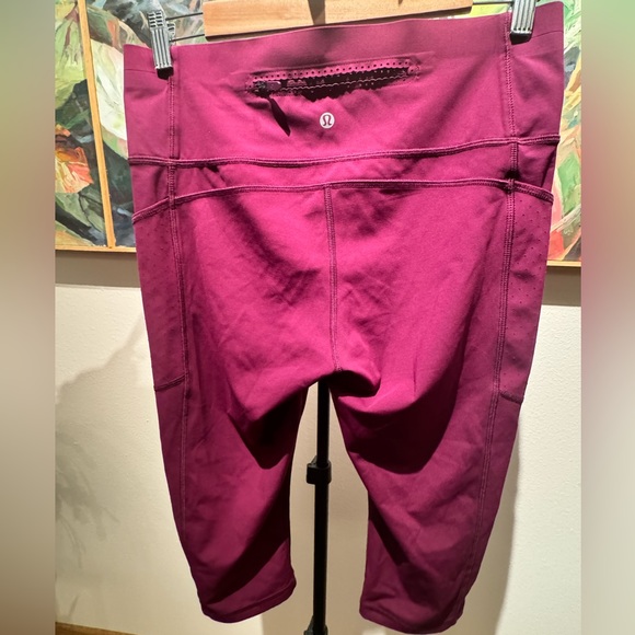 Lululemon Mind Over Miles Crop Marvel Leggings 17” Size 10 - Picture 13 of 17